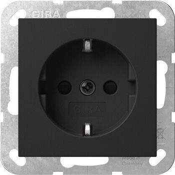 Gira 4383005 SCHUKO-Steckd.SH o.Kr.SRK System 55 Schwarz m