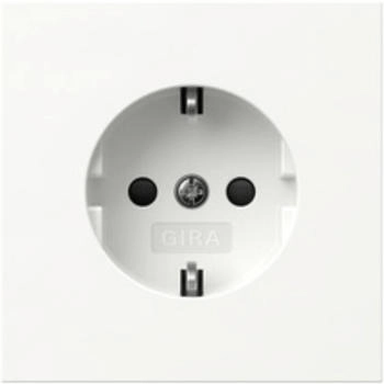 Gira 445370 SCHUKO-Steckd.SH Flächenschalter Reinweiß