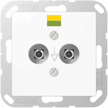 Jung A565-2BFWW Potentialausgleich-Steckdose (Thermoplast bruchsicher) Alpinweiß Serie A