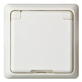 ELSO Steckdose mit Klappdeckel Renovierung reinweiß 245034 Unterputz - [GLO775042153]