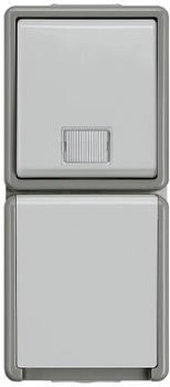 Siemens Schutzkontakt-Steckdose Delta Grau 5TD4811