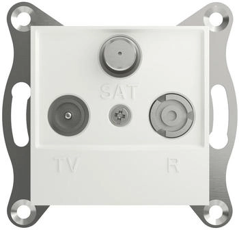 Schneider Electric TV- Radio- SAT-Steckdose Asfora Weiß (RAL 9003)