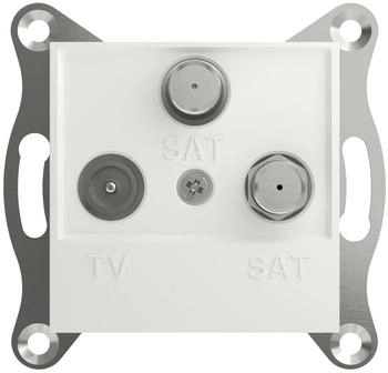Schneider Electric TV-SAT-SAT-Enddose Asfora Weiß (RAL 9003)