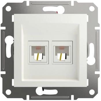 Schneider Electric RJ11-Telefondose Asfora Weiß (RAL 9003) EPH4270121D