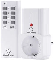 Renkforce 1208455, Renkforce Steckdosen-Set 2teilig Innenbereich 2000W
