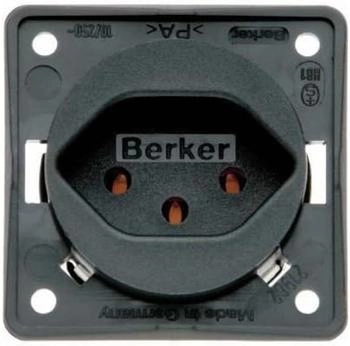 Berker Steckdose Schweiz Typ 13 Integro anthrazit matt (962492505)