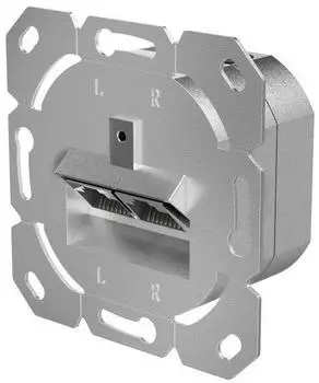 Hama Netzwerkdose CAT-6a 10 Gbit/s geschirmt 2 Ports Unterputz (00200775)