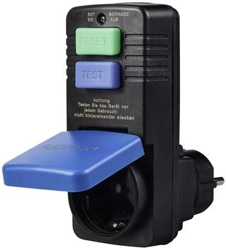 Sygonix Personenschutz-Zwischenstecker 230 V/AC Schwarz IP54 (SY-5732396)