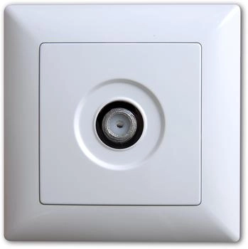 Günsan Visage Sat Steckdose TV Antennendose F Stecker Weiss (1281100100172)