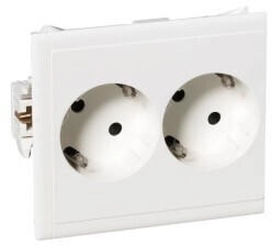 Schneider Electric Doppelsteckdose DATA CYB-PS 37grad Slave weiß (5940015)