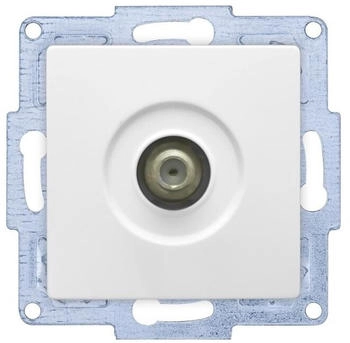 Günsan VISAGE + MODERNA Modul Sat Steckdose TV Antennendose F Stecker Weiss (01281100159172)