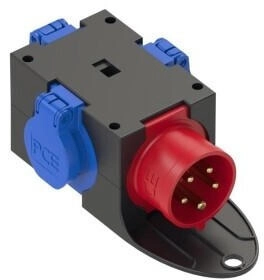PCE Kompaktverteiler St. Anton CEE-Ger&auml;testecker 400V/16A mit 3x230V Steckdose IP44 (943.0412)