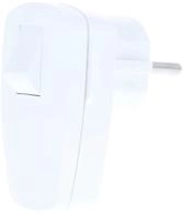 AS Schwabe 45035 Schutzkontakt-Winkelstecker Kunststoff mit Schalter 230V Wei&szlig; IP20