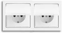 Busch-Jaeger 2CKA002018A1467, Busch-Jaeger 20 EUK-84 SCHUKO Steckdosen-Einsatz...