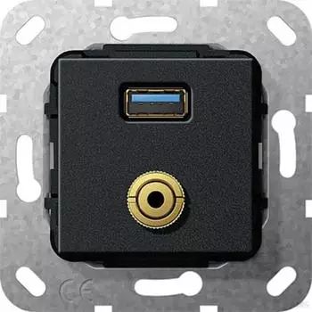 Gira USB 3.0 A M-Klinke Kpl. K-Peitsche 568610