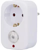 Unitec Zwischenstecker D&auml;mmerungssensor Weiss Steckdose