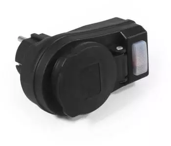 McPower Steckdosenadapter schwarz