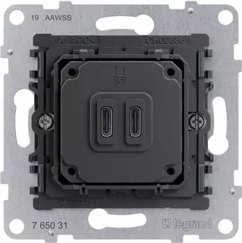 Legrand Steckdose SEANO USB Typ C+C