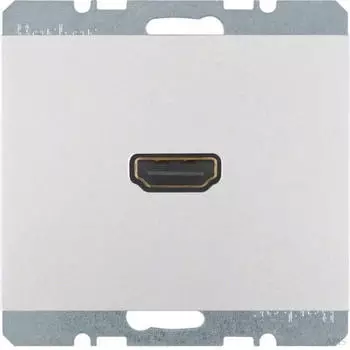 Berker High Definition Anschlussdose K.1/K.5 90° Steckanschluss aluminium