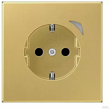 Jung SCHUKO-Steckdose JUNG HOME Serie LS Berührungsschutz messing classic