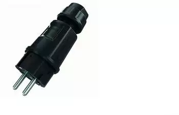 Mennekes SCHUKO-Stecker IP54 16 A 2-polig+PE 230 V schwarz