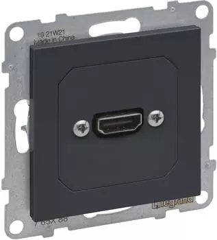 Legrand HDMI-Anschlussdose SEANO vorverdrahtet anthrazit
