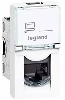 Legrand Netzwerkdose Mosaic UPT Kategorie 5e 1 Modul weiß