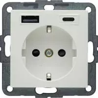 BERKER 48141909 Steckdose SCHUKO/USB AC 20W PD S.1 pwm (48141909)