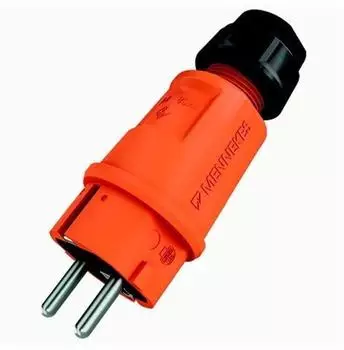 Mennekes SCHUKO-Stecker IP54 16 A 2-polig+PE 230 V orange