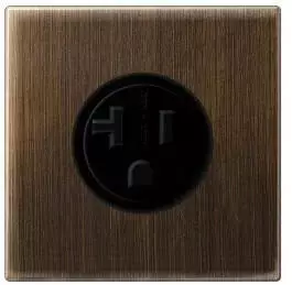 Jung Internationale Steckdose LS US NEMA 20 A messing antik