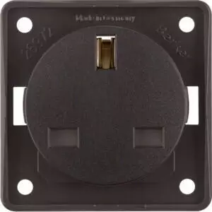 Berker Internationale Steckdose Integro Flow GB braun glänzend