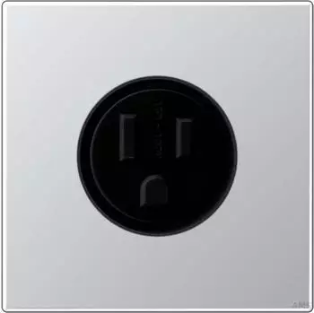 Jung Internationale Steckdose LS US NEMA 15 A aluminium