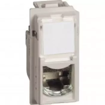 Legrand LivingNow Datendose RJ45 STP Kat. 6 1-modulig Sand (KM4279C6S)