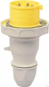 Walther-Werke 219504 Wasserdichter Stecker 16A 5P 4h mit au&szlig;enliegender Kabelverschraubung