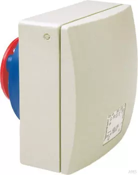Walther-Werke 435306 MONDO Anbaudose gerade 32A 3P 6h mit Flansch 90x90mm
