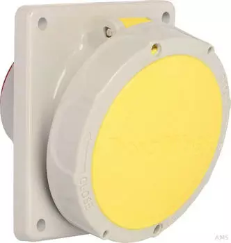 Walther-Werke 539304 Wasserdichte Anbaudose schr&auml;g 32A 3P 4h mit Flansch 100x92mm