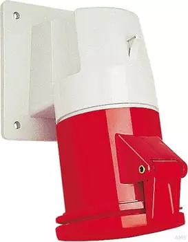 Walther-Werke 564309 Anbaudose schr&auml;g 63A 3P 9h mit angeschraubtem Flanschgeh&auml;use 114x114mm