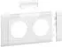 Hager Tehalit GB080219016 Blende 2-fach zu Oberteil 80mm beschriftbar anreihbar halogenfrei