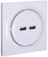 Fibaro Walli N - 2x USB - 0 - 40 &deg;C - 0 - 90% - Wei&szlig; - 100 - 240 V - 50/60 Hz