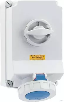 Bals CEE Wandsteckdose abschaltbar verriegelt 63A 4-polig 230V (16934)