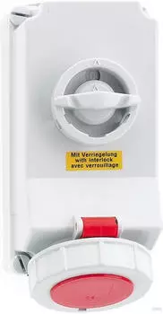 Bals CEE Wandsteckdose abschaltbar verriegelt 32A 4-polig 400V IP67 (160178)