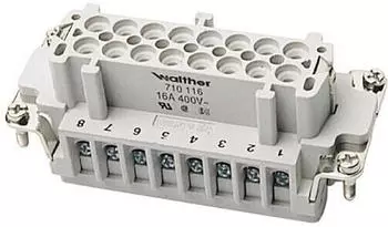 Walther-Werke Buchseneinsatz B16 16A 500V 0,5-2,5mm&sup2; (710116)