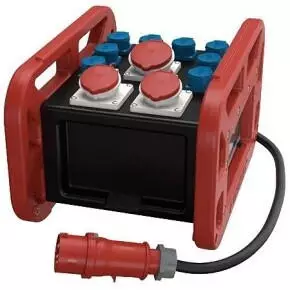 Mennekes EverBOX GRIP Verteiler tragbar CEE 32A/16A 400V 8x Schuko IP44 (9502956RT)
