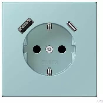 Jung LC1520-15CA214 SCHUKO-Steckdose mit USB Typ AC (LC1520-15CA214)