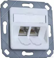 Metz Connect Anschlussdose, Cat.6A TN E-DATmod-2Upk-rws