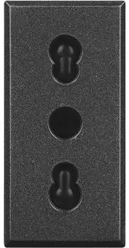 Bticino Axolute Bipasso-Steckdose 2P+T 10/16A Anthrazit (HS4180)