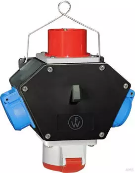 Walther-Werke X-BoxX Vollgummi Verteiler 16A 1CEE-Abgang (64X0101)