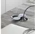 Sotech Einbausteckdose Doppel Schuko Push-to-Open Drehdeckel Edelstahloptik