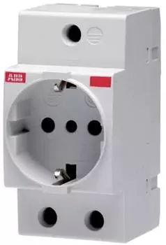 ABB M1173-L SCHUKO-Steckdose Reiheneinbau lichtgrau RAL 1173 (2CSM112000R0701)