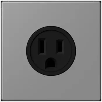 Jung LC521-15203 Steckdose US-Norm NEMA 15A 125V Les Couleurs&reg; Le Corbusier Gris 31 (LC521-15203)